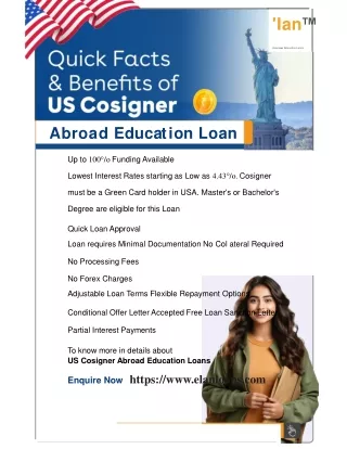 Quick Facts & Benefits of US Cosigner Abroad Education Loans