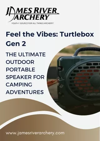 Feel the Vibes Turtlebox Gen 2 – The Ultimate Outdoor Portable Speaker for Camping Adventures