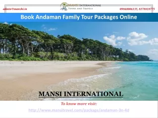 Book Andaman Family Tour Packages Online