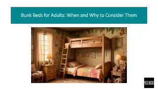 Bunk Beds for Adults  When and Why to Consider Them
