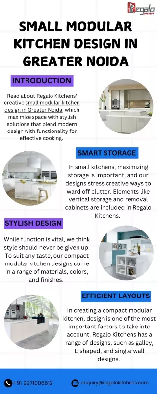 Small modular kitchen design in greater noida