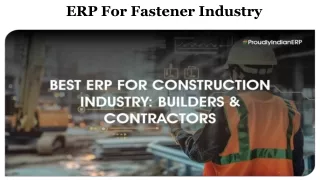 Best ERP for Construction Industry: Builders Contractors