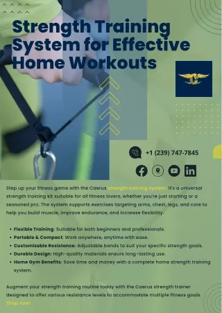 Strength Training System for Effective Home Workouts