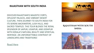 rajasthan and south india
