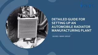 Setting Up a Automotive Radiator Manufacturing Plant Report 2024