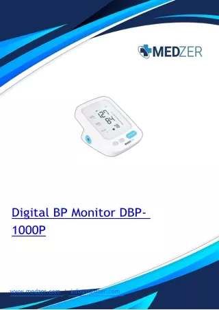 Digital BP Monitor Overpressure protection