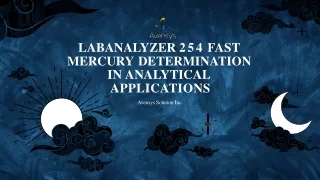 LABANALYZER 254 Fast Mercury Determination in Analytical Applications