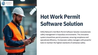 Hot Work Permit Software Solution for Efficient Permit Management