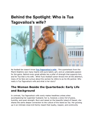 Behind the Spotlight_ Who is Tua Tagovailoa's wife