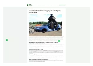 The Hidden Benefits of Scrapping Your Car tips by Smartkabadi