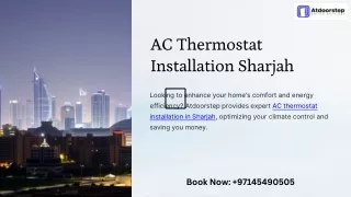 AC Thermostat Installation Sharjah