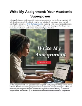Write My Assignment_ Your Academic Superpower