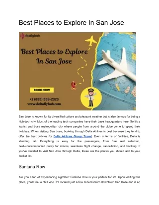 Best Places to Explore In San Jose