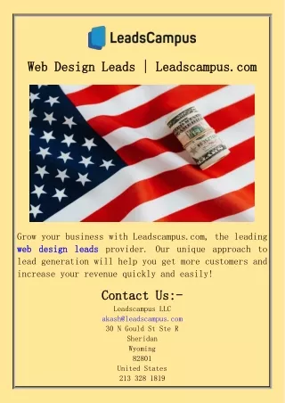 Web Design Leads  Leadscampus.com