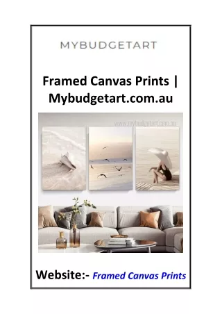 Framed Canvas Prints  Mybudgetart.com.au