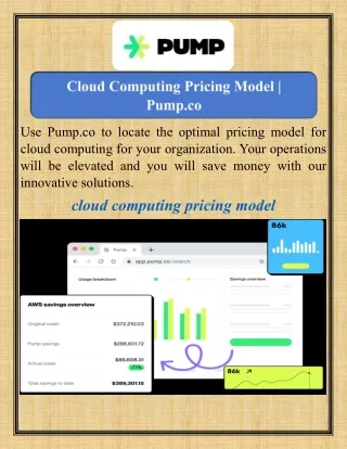 Cloud Computing Pricing Model   Pump.co