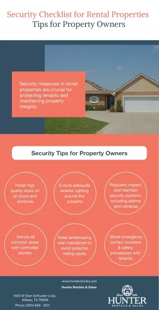 Security Checklist for Rental Properties: Tips for Property Owners