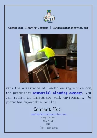 Commercial Cleaning Company  Canddcleaningservice.com