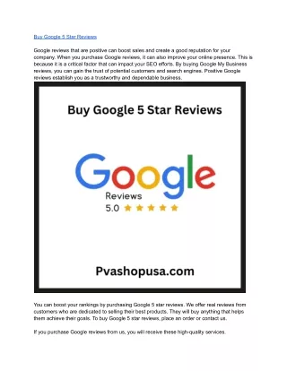 Buy Google 5 Star Reviews (1)