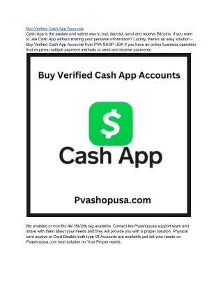 Buy Verified Cash App Accounts