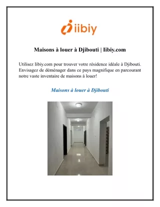 Maisons à louer à Djibouti  Iibiy.com