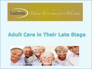 Adult Care in Their Late Stage