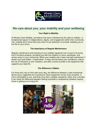 wheelchaircleaningmobility