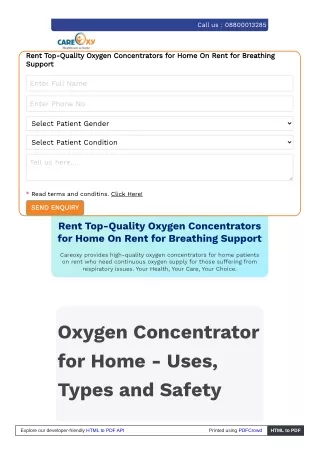 Best Oxygen Concentrators for Home Use | Portable Oxygen Therapy Machines
