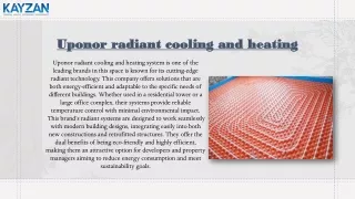 Radiant Cooling and Heating Systems: Cost-Effective Solutions for Residential