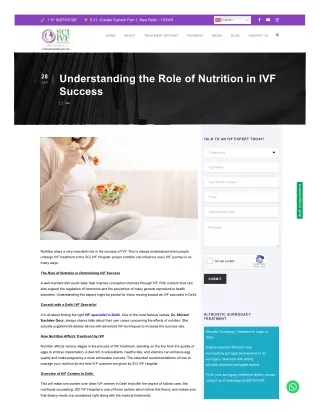 Understanding the Role of Nutrition in IVF Success