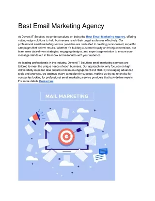 Best Email Marketing Agency