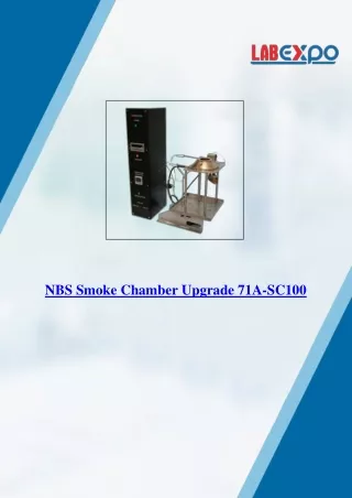 NBS Smoke Chamber Upgrade