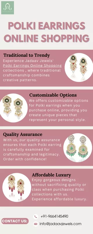 Polki Earrings Online Shopping