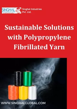PE Fibrillated yarn