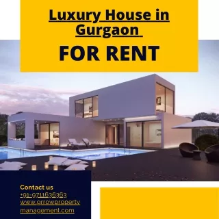 Luxury house in Gurgaon