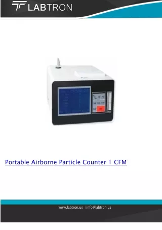 Portable-Airborne-Particle-Counter 1 CFM