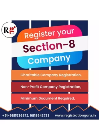 Section 8 company registration in India
