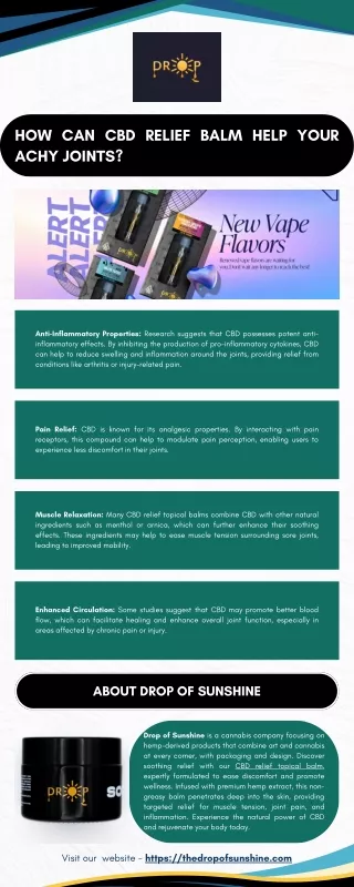 How Can CBD Relief Balm Help Your Achy Joints