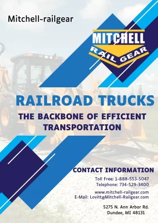 Railroad Trucks - The Backbone of Efficient Transportation