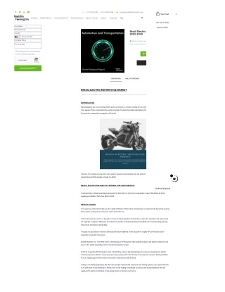 Brazil Electric Motorcycle Market trends 2023-2030