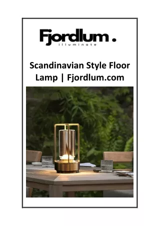Scandinavian Style Floor Lamp  Fjordlum.com