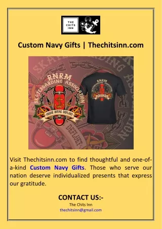 Custom Navy Gifts  Thechitsinn.com
