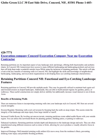Retaining Partitions Concord NH: Useful and Eye-Catching Landscape Capabilities