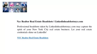 Nyc Realtor Real Estate Headshots  Linkedinheadshotsnyc.com