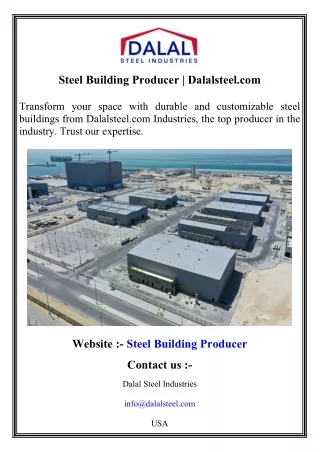 Steel Building Producer   Dalalsteel.com