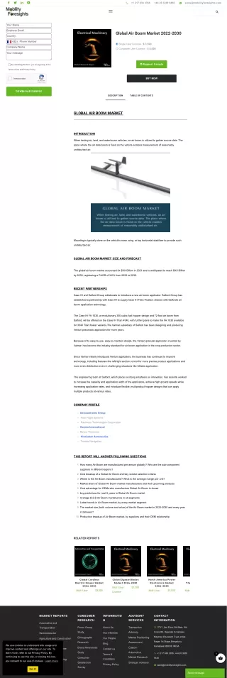 Air Boom Market: Revolutionizing the Future of Drone Commerce