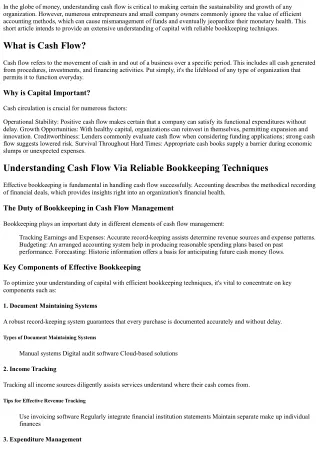 Understanding Capital Via Efficient Accounting Strategies