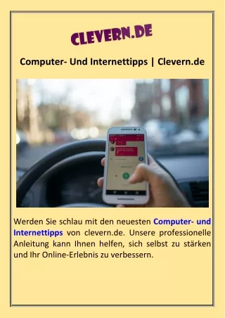Computer- Und Internettipps  Clevern.de