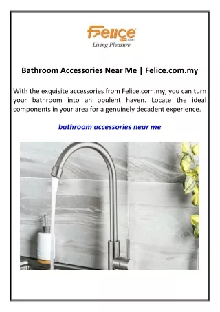 Bathroom Accessories Near Me Felice.com.my