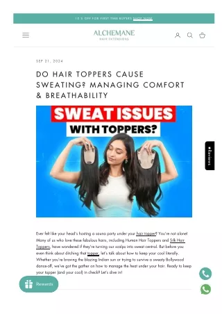 Do-Hair Toppers Cause Sweating Managing Comfort &-Breathability